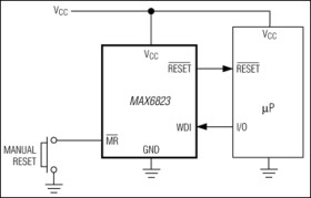Low-Voltage SOT23 µP Supervisors with Manual Reset and Watchdog Timer
