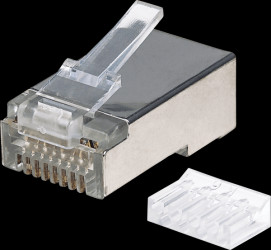 790635 CAT6 Modular Plugs, STP, 2-prong, 90 pcs