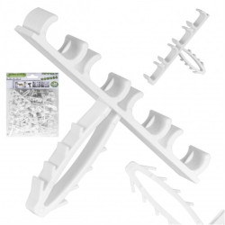 Uchwyt kablowy poczwórny szybki montaż do kabli płaskich (8/12mm) APP-01/4 50szt.