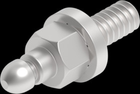 Locking bolt, silver for D-Sub housing, 1-2308265-5