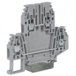 Złączka szynowa 2-piętrowa ZUG 2,5mm2 24A szara CABUR