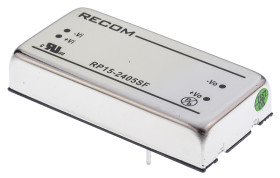 Przetwornica DC-DC, 15W, Uwe 18 → 36 V DC, Uwy 5V dc, Iwy 3A, Recom