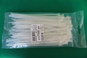 Opaska kablowa zaciskowa 180mm x 4,5mm biała