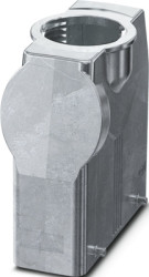 Grommet housing, size B24, die-cast aluminum, 1 x M50, straight, clip locking, IP66, 1082554