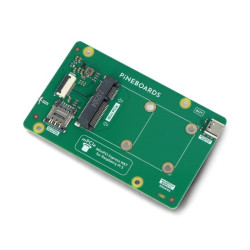 Pineboards Hat mPCIe - adapter mini PCIe+USB 2.0+nano SIM do Raspberry Pi 5