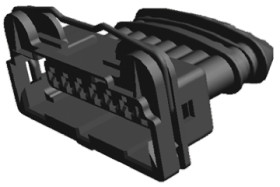 Złącze samochodowe 7-pinowe TE Connectivity -rzędowe Żeński Junior Power Timer Lutowane Obudowa złącza samochodowego