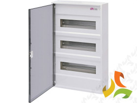 Rozdzielnica natynkowa 48 modułowa 4x12M drzwi transparentne IP40 ECT48PT-s 001101022 ETI