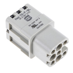 Wkładka złącza dużej mocy 8-pinowe HARTING 10A Żeński Proste