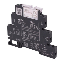 RV8H-L-AD12 DIN Mount 12V 8mm Slim Interface Relay Screw Terminals SPDT IDEC