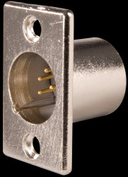 XLR panel connector, 7-pin