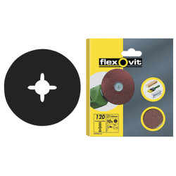 Flexovit 63642526377 Drill Mountable Discs 125mm Coarse 50G - Pack Of 10