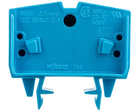 Złączka 4-przewodowa 2,5mm2 niebieska 264-724 /100szt./