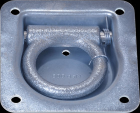 Trailer - lash tray with ring and spring