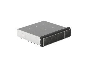 I/O Connectors MICROQSFP 1X4 CAGE ASSY E