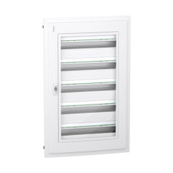 Rozdzielnica PrismaSeT XS 5x24 PSXS-5-24-PT-P podtynkowa drzwi przezroczyste IP40 IK09 LVSXP524