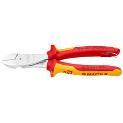 Knipex 74 06 200 T High Leverage Diagonal Cutters With Tether Attachment 200mm
