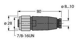 Turck 6914566 Złącze konfekcjonowane czujnika/aktuatora 1 szt.