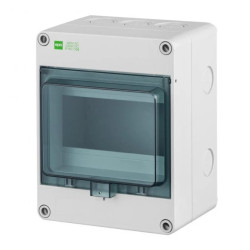 Rozdzielnica hermetyczna HERMETICA RN 1x6 400V AC 1000V DC zacisk N dymny IP65 2203-01