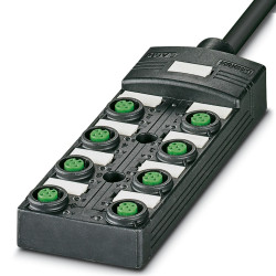 Skrzynka czujnika porty: 8 M12 kabel: 10m