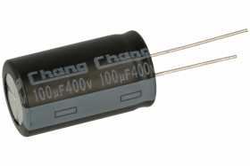 Kondensator; elektrolityczny; 100uF; 400V; LZ2G101MM300A00CE0; fi 18x30mm; 7,5mm; przewlekany (THT); luzem; Changzhou Huawei Ele