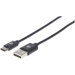 Manhattan 354912 USB cable USB-A to USB-C Black 0.50 m