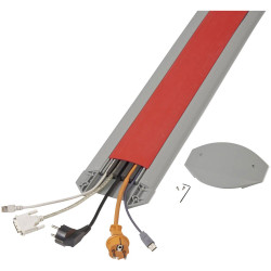 Serpa 5.01093.3020 Cable Bridge 5 Channel TPE Light Grey Red 3000mm Set