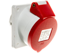 Gniazdo tablicowe 16A 5P 400V 6h IP44 skośne Quick-Connect 122001