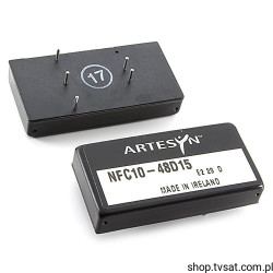 NFC10-48D15 DC-DC 72V to +/-15V 0.33A Converter THT ARTESYN