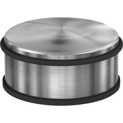 Basi 7704-0026 Doorstop Stainless Steel Non-Slip Rubber Foot 113x55mm