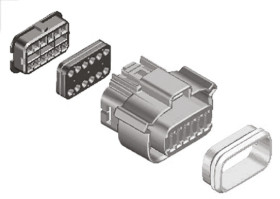 Obudowa złącza 12-pinowe 2-rzędowe raster: 3.2mm Molex Żeński Montaż na kablu MX120G Złącze uszczelnione MX120G