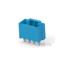 TE Connectivity 2423324-4 Header 4P Blue HCI 4.0 Male Shrouded Connector