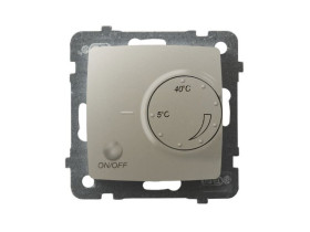 KARO Regulator temperatury-termostat z czujnikiem napowietrznym 250V IP-20 zaciski gwintowe ecru perłowy RTP-1SN/m/42 OSPEL