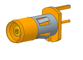 Female stra. coax contact for HDAS hybri