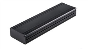 Obudowa Urządzeń Elektronicznych Wentylowana, Aluminiowa, Czarny, 285 X 81.4...