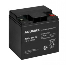 Akumulator VRLA AGM 12V 28Ah (żywotność 10-12 lat) AML28-12