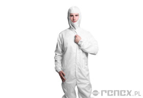 KOMBINEZON ESD CLEAN ROOM BIAŁY ROZMIAR M