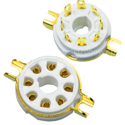 Podstawka lampowa oktal do chassis MOK - Gold