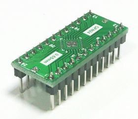 Adapter QFN24 5x5mm (0,65mm) --> DIL24 (PDIP24) 2,54/0.400"