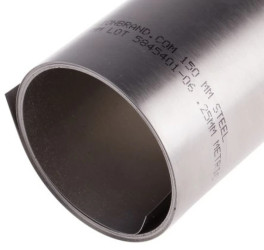 Podkładka regulacyjna ze stali, Zielony, 2.5m x 150mm x 0.25mm