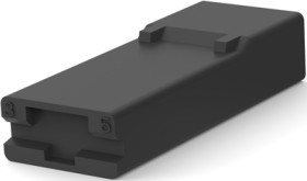 Insulating housing for 6.35 mm, 1 pole, PA, UL 94V-0, black, 3-336369-5