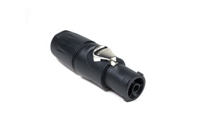 Złącze zasilające 16A Gniazdo 250 V 3P Żeński Amphenol Industrial Czarny Montaż na panelu IP65