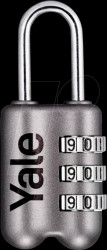 YP2/23/128/1G Combination lock, steel, 3-digit numerical sequence, 23 mm