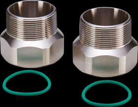 Installation adapter, 16 bar, G 2, 2&quot; NPT for flow sensors SM2, SM9, E40228