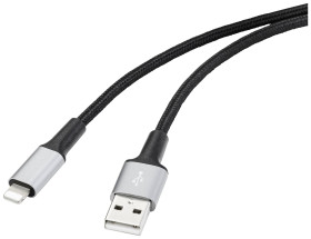 Kabel Renkforce USB-A do Lightning, osłona kabla wykonana z materiału pochodzącego z recyklingu, MFi, 2 metry