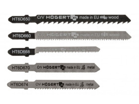 Brzeszczoty do wyrzynarki kpl. 5 szt. (do metalu i drewna) HT6D690 HOEGERT