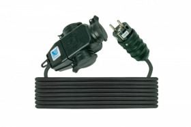 Przedłużacz z rozgałęźnikiem 3-gniazda z/u 16A 250V /H05RR-F 3x1,5 5m/ IP44 D.3174-5