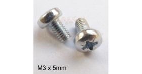 M3 x 5mm steel pan head machine screws - RS Components