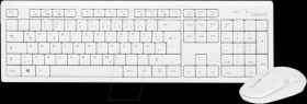 ID0104W Wireless Keyboard Mouse combo, white