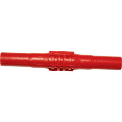 Mueller BU-32601-2 Adapter Red Connects 2x4mm Banana Sockets Nylon Case