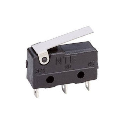 TruComponents 78-0913 Microswitch,On/(On),5A,Short Lever,Solder Tags
